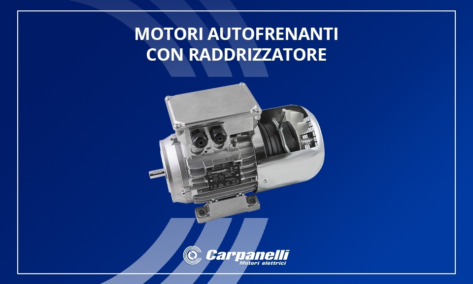 Self-braking motors with rectifier