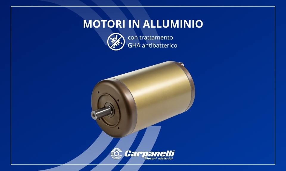 Aluminium motors with GHA Antibacterial Treatment Aluminium motors with GHA Antibacterial Treatment