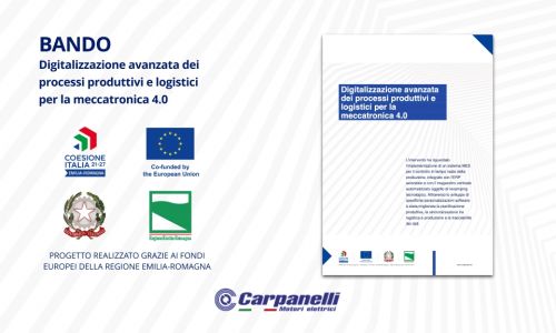 Carpanelli Motori Elettrici investe nella digitalizzazione avanzata dei processi produttivi e logistici